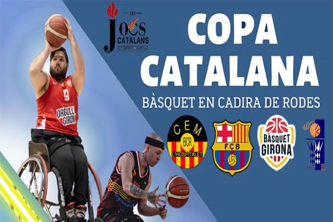 cartell copa catalana basquet cadira rodes 2022