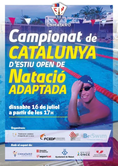 cartell campionat catalunya estiu natacio adaptada