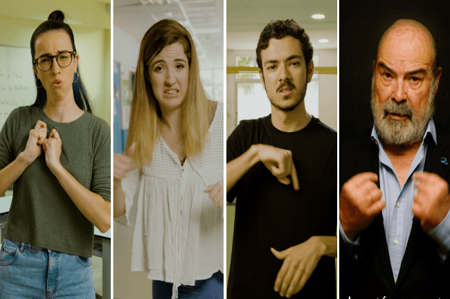 collage campanya stop bullying assetjament escolar persones sordes