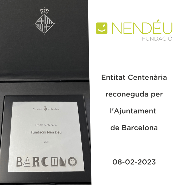 fundacio nen deu entitat centenaria barcelona