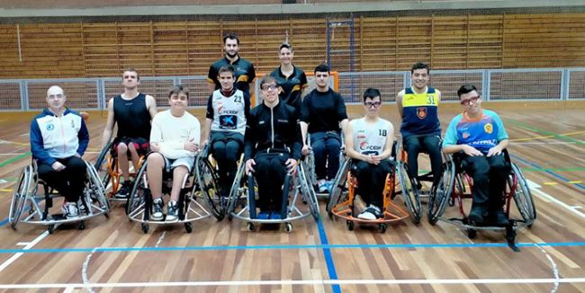 seleccio catalana en edat escolar basquet en cadira de rodes