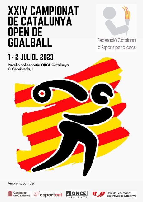 Cartell XXIV Campionat de Catalunya Goalball