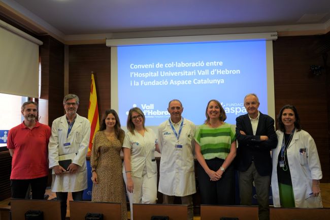 conveni atencio persones paràlisi cerebral aspace cat i vall d'hebron