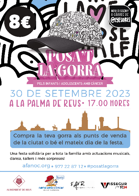 Cartell Posa't la Gorra reus
