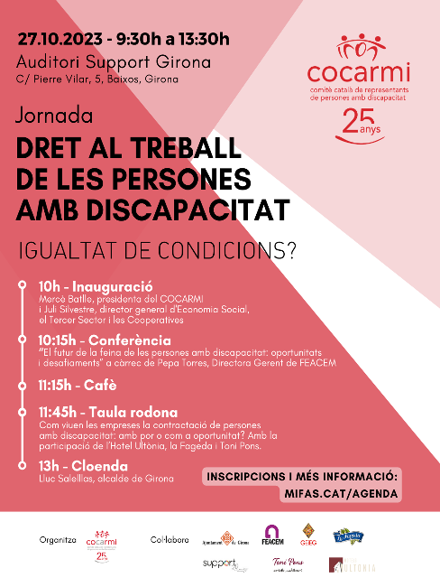 jornada a girona dret al treball persones amb discapacitat