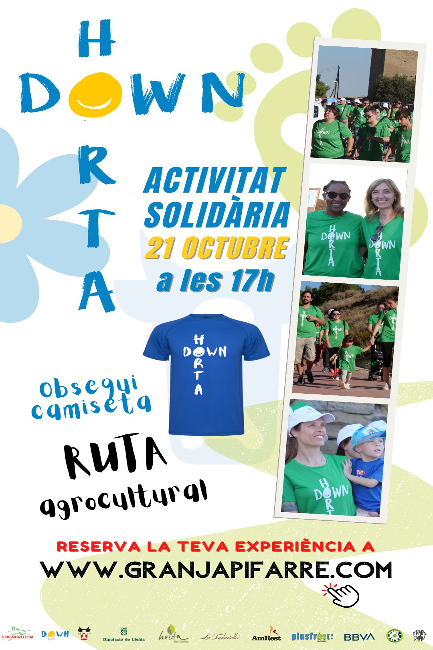 cartell 2a ruta solidària down horta lleida