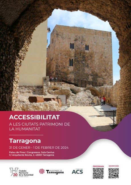 cartell congrés accessibilitat ciutats patrimoni de la humanitat