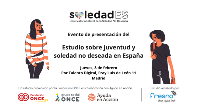 cartell presentació soledat no desitjada en els joves espanyols