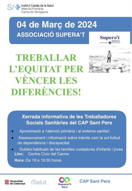 cartell xerrada associacio supera't conscienciació autisme