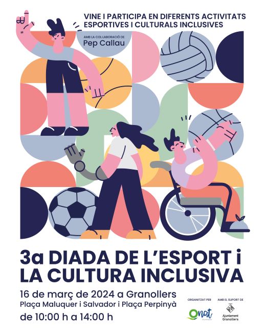 cartell 3a diada de l'esport i la cultura inclusiva
