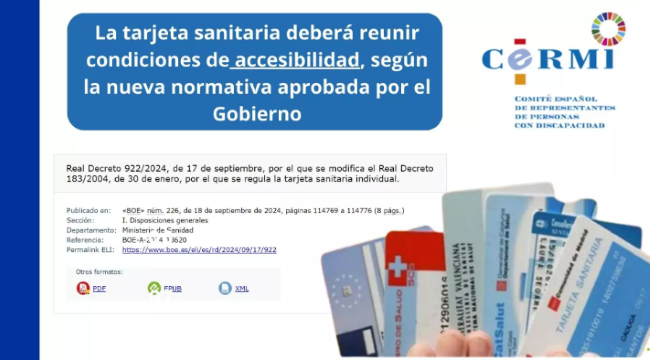 La targeta sanitària haurà d’incloure condicions d’accessibilitat, segons la nova normativa aprovada pel Govern