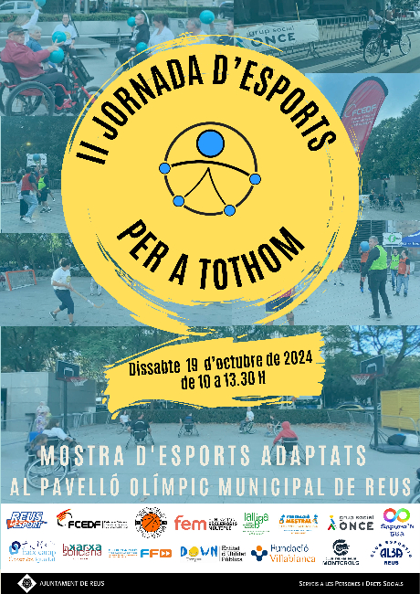 Reus s'omplirà d'esport inclusiu amb II Jornada d'Esports per a Tothom