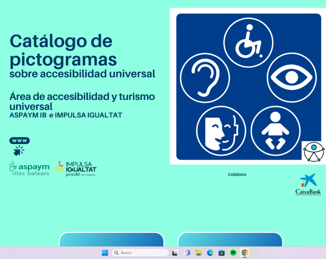 ASPAYM Balears llança una web de pictogrames per l'accessibilitat universal