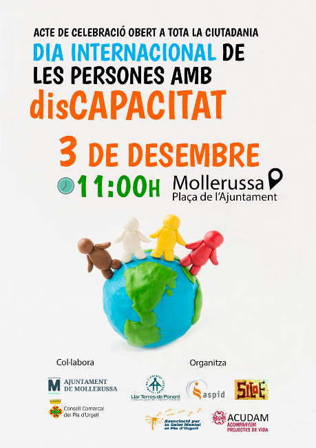 Celebració per reivindicar els drets de les persones amb discapacitat a Mollerussa
