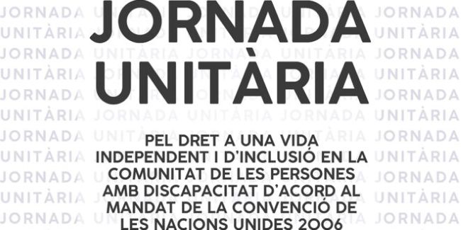 Tancat el programa de la Jornada pel dret a una vida independent i inclusió de persones amb discapacitat