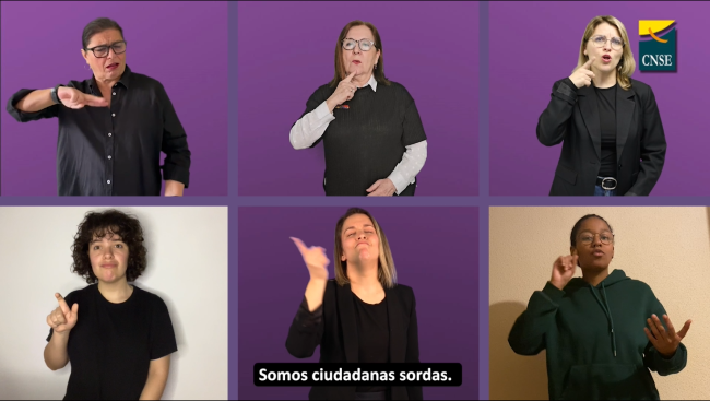 Les dones sordes exigeixen el compliment dels seus drets en el Dia Internacional de la Dona