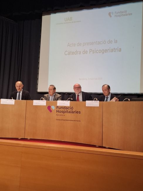La UAB i Fundació Hospitalàries impulsen la primera Càtedra de Psicogeriatria a Catalunya