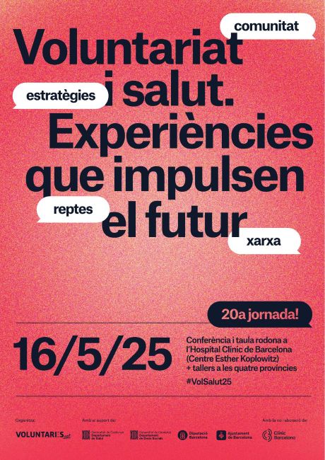 El voluntariat en salut celebra dues dècades de compromís amb una jornada arreu de Catalunya
