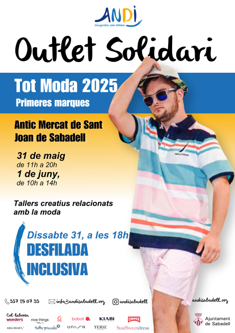 Sabadell es prepara per a l'Outlet Solidari d'Andi Sabadell – Tot Moda 2025 amb desfilada inclusiva