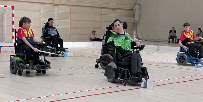 Arrenca amb èxit la Lliga R3 d'hoquei en cadira elèctrica a Barcelona