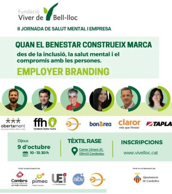 La Fundació Viver de Bell-lloc organitza la II Jornada sobre salut mental a l’empresa, un espai per reflexionar sobre el benestar emocional al món empresarial
