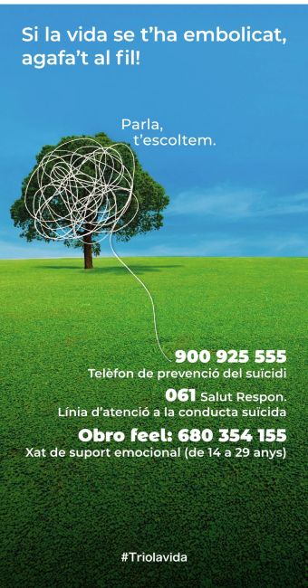 Terrassa commemora el Dia Mundial per a la Prevenció del Suïcidi amb una jornada de sensibilització