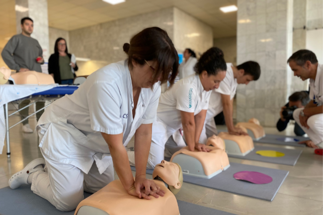 El Consorci Sanitari de Terrassa celebra el Dia Mundial de l’Aturada Cardíaca amb prop de 300 alumnes formats en RCP