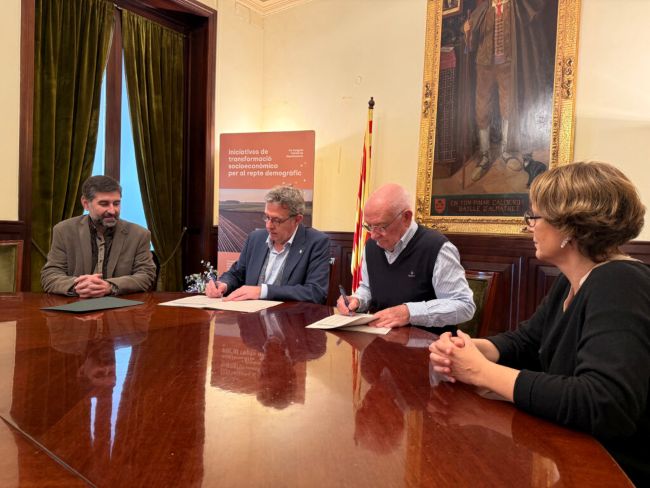 La Diputació de Lleida signa un conveni de 1,5 M€ amb la Federació ALLEM per a serveis de suport a la discapacitat