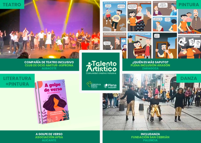 La Fundación Eurocaja Rural i Plena Inclusión premien quatre projectes per l'impuls de la cultura inclusiva