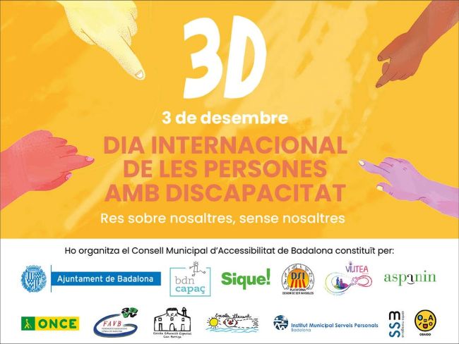 Badalona impulsa la campanya "Jo també participo" per la inclusió i el dret a la plena participació de les persones amb discapacitat