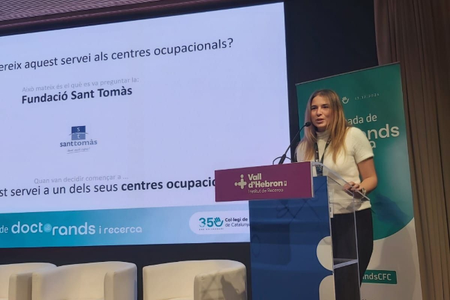 Una recerca sobre fisioteràpia en centres ocupacionals amb la participació de Sant Tomàs guanya l’“Elevator Pitch”