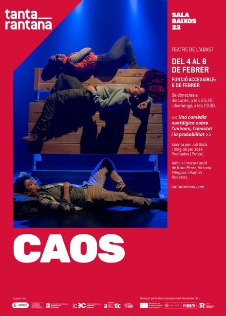 El teatre valencià porta les lleis de la física a l'escena del Tantarantana amb l'estrena de 'Caos'