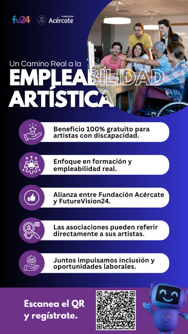 La Fundación Acércate llança una convocatòria gratuïta per impulsar el talent artístic de persones amb discapacitat