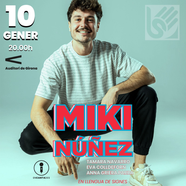 Miki Núñez obre l'any a l'Auditori de Girona aquest dissabte amb un concert adaptat per a persones sordes