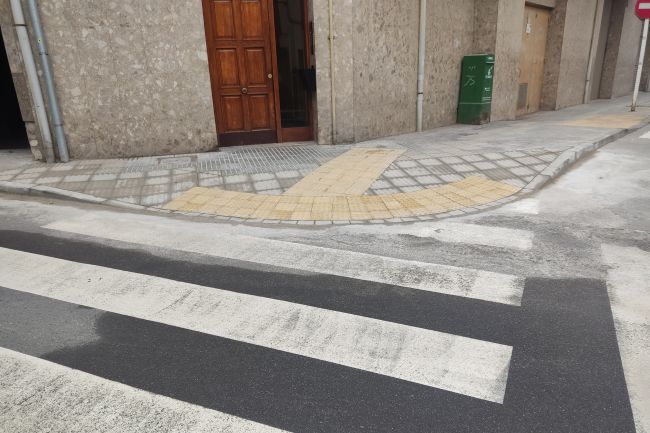 Tàrrega executa la reforma integral de l'accessibilitat urbana escollida per la ciutadania als pressupostos participatius