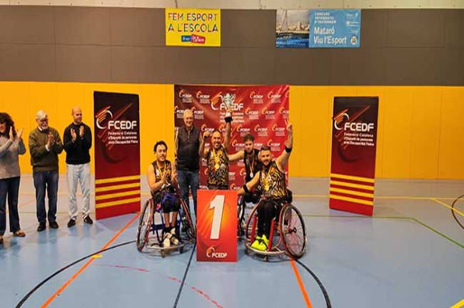 El CEM L’Hospitalet Afaniad es corona campió de la Lliga Catalana de bàsquet en cadira de rodes 3x3