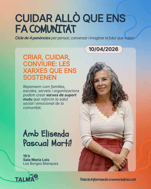 L'Associació TALMA celebra el seu 50è aniversari amb un cicle de reflexió sobre els reptes de la comunitat