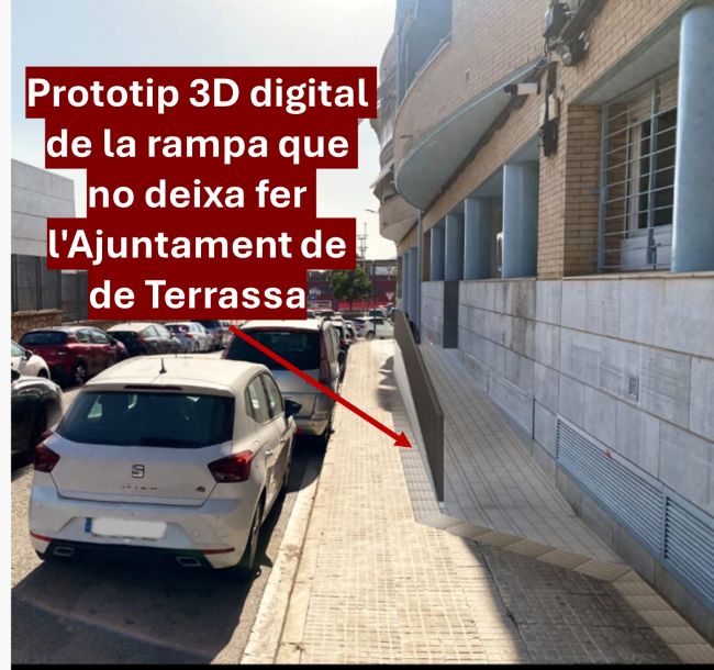 L'Ajuntament de Terrassa bloqueja l'autonomia de veïns amb mobilitat reduïda en denegar una rampa d'accés