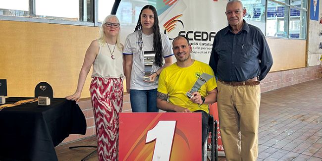 Berta Colomer i Toni Ponce es coronen guanyadors de la Lliga Catalana de natació adaptada