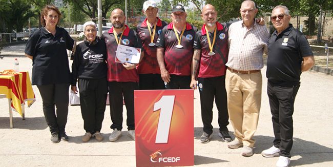 El Club Petanca Martorell s'alça amb el títol de la Lliga Catalana de petanca inclusiva