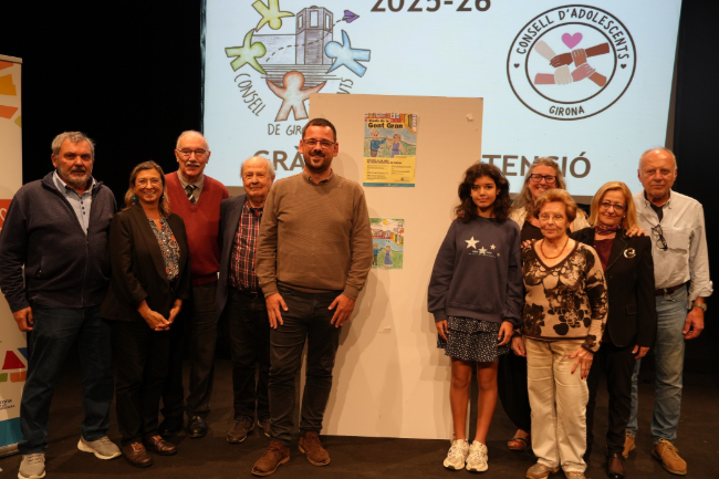 Els infants de Girona dissenyen el cartell de la Diada de la Gent Gran per potenciar el treball intergeneracional
