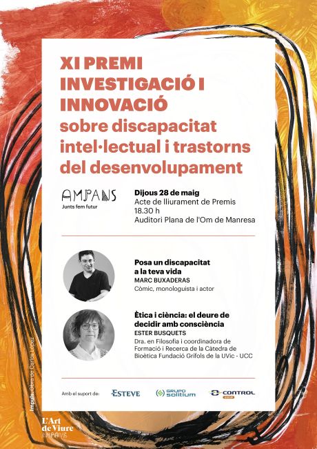 La Fundació Ampans premia tres projectes que impulsen l'autonomia i els suports en la discapacitat intel·lectual