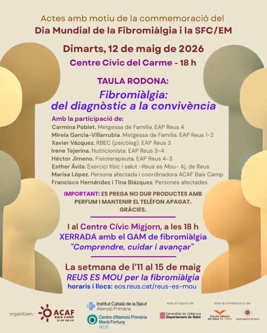 Reus commemora el Dia Mundial de la Fibromiàlgia amb un programa centrat en la sensibilització i l'exercici