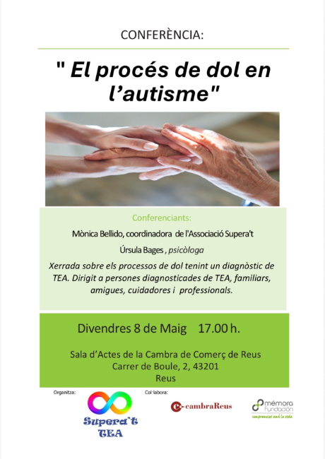 Reus acollirà una jornada formativa sobre la gestió del dol en les persones amb autisme