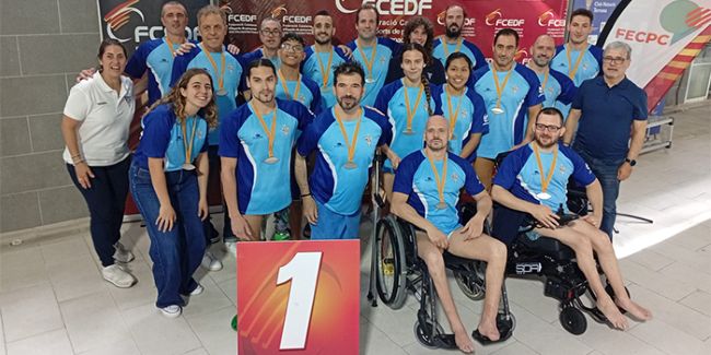 El Club Natació Barcelona conquereix el títol de la Lliga Catalana Danfoss de waterpolo adaptat