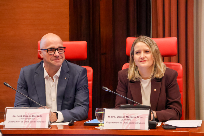 El Departament de Drets Socials i Inclusió incrementa el seu pressupost en 930 milions d'euros de cara al 2026