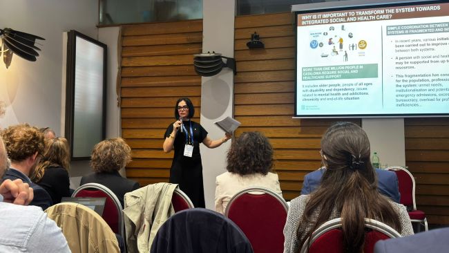 El Departament de Drets Socials i Inclusió exposa a Europa el seu nou model d'atenció integrada social i sanitària