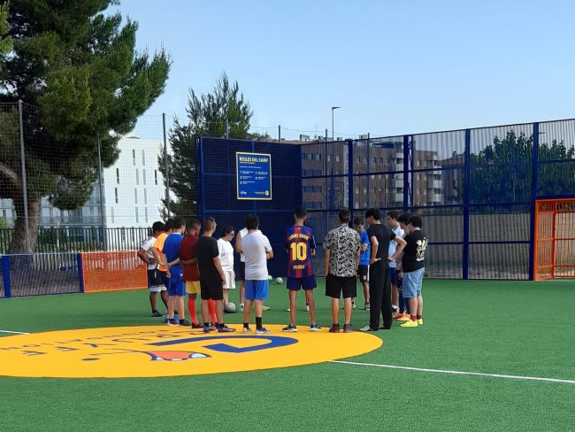 El nou Cruyff Court Pep Guardiola de Manresa s'estrena amb un torneig de futbol per a esportistes amb discapacitat intel·lectual