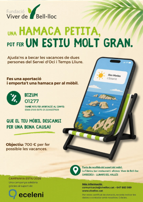 Viver de Bell-lloc busca 700 euros per finançar les vacances de dues persones amb discapacitat
