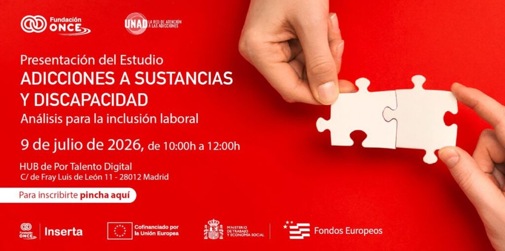 La Fundació ONCE elabora el primer estudi sobre la relació entre la discapacitat i les adiccions